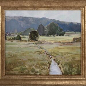 16x14 Summer Pasture Framed Wall Art Brass - Threshold Studio McGee
